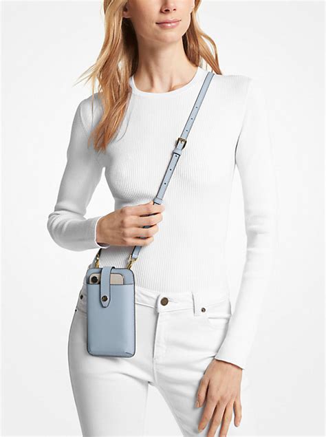 large phone crossbody bag michael kors|michael kors phone wallet crossbody.